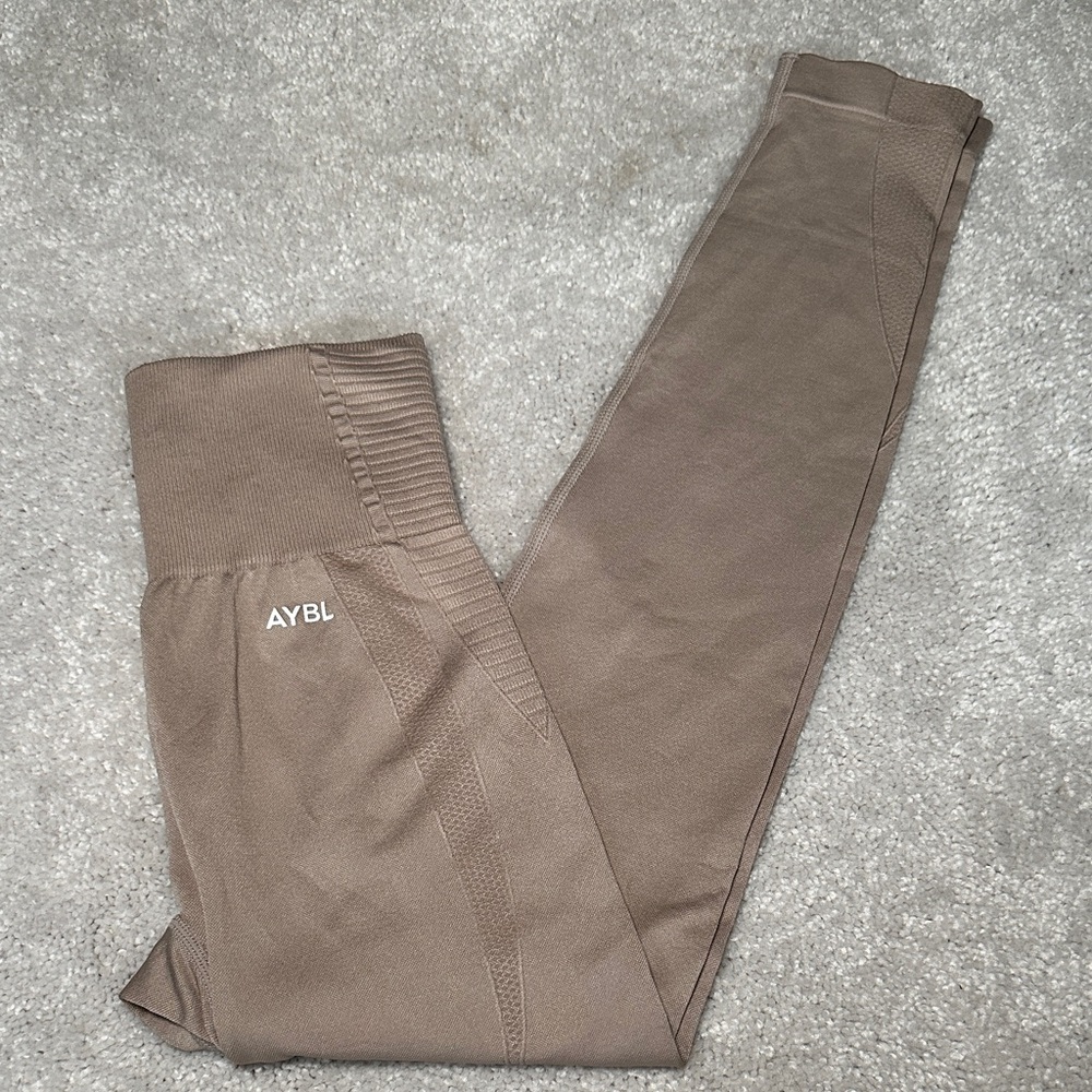 AYBL Taupe High-Waist Seamless Leggings